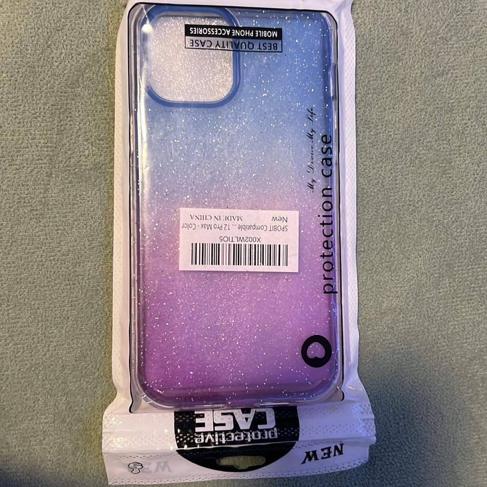 Glittery iphone 12 pro max phone case